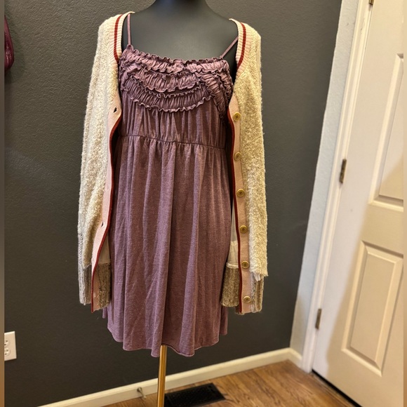 ELOISE at Anthropologie: Rusched Yoke Spaghetti Strap Baby Doll Dress - Picture 10 of 16